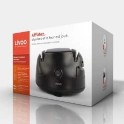 Livoo Découpe Aiguiseur à Couteaux électrique En Plastique Noir -saladiers et coupelles Soldes aiguiseur a couteaux electrique en plastique noir 3