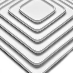 Serax Plats Apéritif Et Accessoires Assiette Carrée En Porcelaine Blanche 12x12cm -saladiers et coupelles Soldes assiette carree en porcelaine blanche 12x12cm 2