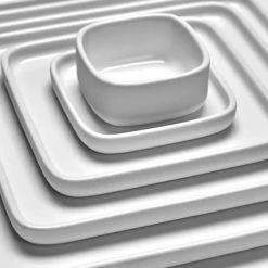 Serax Plats Apéritif Et Accessoires Assiette Carrée En Porcelaine Blanche 8x8cm -saladiers et coupelles Soldes assiette carree en porcelaine blanche 8x8cm 2