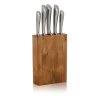 OGO Living Découpe Bloc à Couteau Et 5 Couteaux En Acacia Et Inox -saladiers et coupelles Soldes bloc a couteau et 5 couteaux en acacia et inox