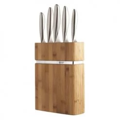 Richardson Sheffield Découpe Bloc Bamboo 5 Couteaux De Cuisine