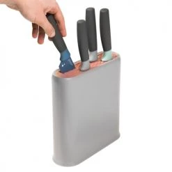 BergHoff Découpe Bloc Couteaux Universel Gris En Pvc -saladiers et coupelles Soldes bloc couteaux universel gris en pvc 4