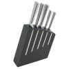 Jean Dubost Découpe Bloc De 5 Couteaux Kimono Noir En Inox Multicolore -saladiers et coupelles Soldes bloc de 5 couteaux kimono noir en inox multicolore