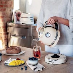 Kitchenaid Théières Bouilloire 1.5l Crème En Métal Beige -saladiers et coupelles Soldes bouilloire 1 5l creme en metal beige 2