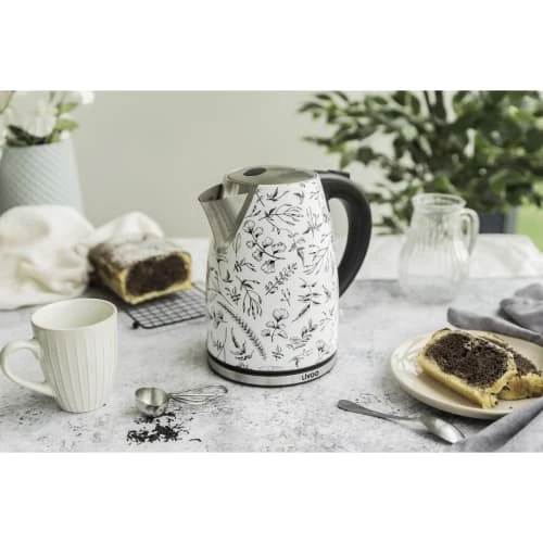 Livoo Théières Bouilloire Jungle En Acier Inoxydable Blanc 4 Livoo Théières Bouilloire Jungle En Acier Inoxydable Blanc – Image 2