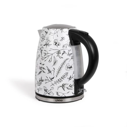 Livoo Théières Bouilloire Jungle En Acier Inoxydable Blanc 6 Livoo Théières Bouilloire Jungle En Acier Inoxydable Blanc – Image 4