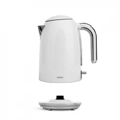 Livoo Théières Bouilloire Retro En Acier Inoxydable Blanc -saladiers et coupelles Soldes bouilloire retro en acier inoxydable blanc 2