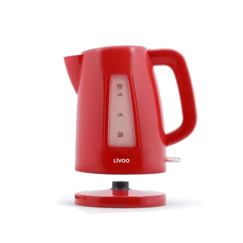 Livoo Théières Bouilloire Sans Fil électrique En Plastique Rouge 6 Livoo Théières Bouilloire Sans Fil électrique En Plastique Rouge – Image 4