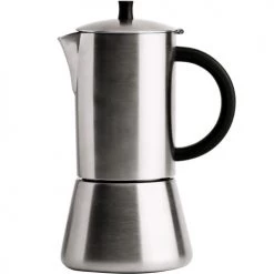 Cristel Théières Cafetière Italienne Induction 10 Tasses En Inox Brossé 10cm