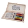 Jean Dubost Découpe Coffret 6 Couteaux En Inox Multicolore -saladiers et coupelles Soldes coffret 6 couteaux en inox multicolore
