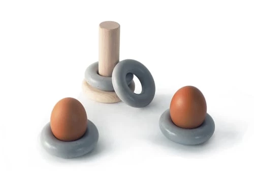 Gone's Plats, Saladiers Et Coupelles Coquetier En Bois Et Béton - Lot De 4 3 Gone's Plats, Saladiers Et Coupelles Coquetier En Bois Et Béton - Lot De 4