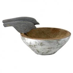 Sensei Maison Plats, Saladiers Et Coupelles Coupe Décorative Oiseaux Blanc Grand Modèle -saladiers et coupelles Soldes coupe decorative oiseaux blanc grand modele 2