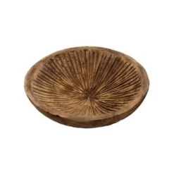 Sensei Maison Plats, Saladiers Et Coupelles Coupe En Bois Strié 24 Ou 30 Cm Blanc 24x24x7 Cm -saladiers et coupelles Soldes coupe en bois strie 24 ou 30 cm naturel 24x24x7 cm 6