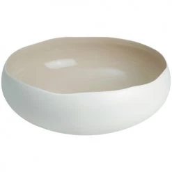 Sibo Homeconcept Plats, Saladiers Et Coupelles Coupe En Grès De Table Beige 34 Cm