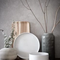 Maisons Du Monde Plats, Saladiers Et Coupelles Coupelle En Faïence Blanche - Lot De 2 -saladiers et coupelles Soldes coupelle en faience blanche 1000 14 8 208247 2