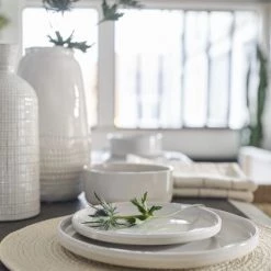 Maisons Du Monde Plats, Saladiers Et Coupelles Coupelle En Faïence Blanche - Lot De 2 -saladiers et coupelles Soldes coupelle en faience blanche 1000 14 8 208247 3