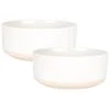 Maisons Du Monde Plats, Saladiers Et Coupelles Coupelle En Faïence Blanche - Lot De 2 -saladiers et coupelles Soldes coupelle en faience blanche 1000 14 8 208247 6