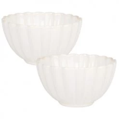 Maisons Du Monde Plats, Saladiers Et Coupelles Coupelle En Grès Beige D12 - Lot De 2