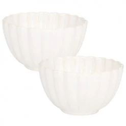 Maisons Du Monde Plats, Saladiers Et Coupelles Coupelle En Grès Beige D9 - Lot De 2