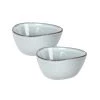 Maisons Du Monde Plats, Saladiers Et Coupelles Coupelle En Grès Bleu Gris H4 - Lot De 2 -saladiers et coupelles Soldes coupelle en gres bleu gris h4 1000 5 22 216789 2