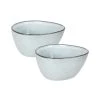 Maisons Du Monde Plats, Saladiers Et Coupelles Coupelle En Grès Bleu Gris H6 - Lot De 2 -saladiers et coupelles Soldes coupelle en gres bleu gris h6 1000 4 21 216788 2