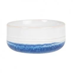 Maisons Du Monde Plats, Saladiers Et Coupelles Coupelle En Grès écru Et Bleu - Lot De 2