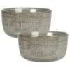 Maisons Du Monde Plats, Saladiers Et Coupelles Coupelle En Grès Vert D11 - Lot De 2 -saladiers et coupelles Soldes coupelle en gres vert d11 1000 16 23 216749 2