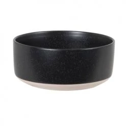 Maisons Du Monde Plats, Saladiers Et Coupelles Coupelle Grand Modèle En Grès Noir - Lot De 2