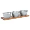 Maisons Du Monde Plats Apéritif Et Accessoires Coupelles Apéritives En Grès Gris (x3) Et Plateau En Bambou -saladiers et coupelles Soldes coupelles aperitives en gres gris x3 et plateau en bambou 1000 13 1 224804 1
