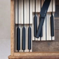 BergHoff Couteau à Découper Noir En Acier -saladiers et coupelles Soldes couteau a decouper noir en acier 2