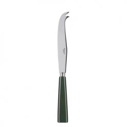 Sabre Découpe Couteau à Fromage Inox Et Acrylique Vert Foncé
