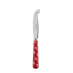 Sabre Découpe Couteau à Fromage Inox Et Rouge -saladiers et coupelles Soldes couteau a fromage inox et rouge 6