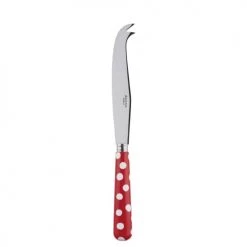 Sabre Découpe Couteau à Fromage Inox Et Rouge -saladiers et coupelles Soldes couteau a fromage inox et rouge 8