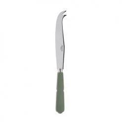 Sabre Découpe Couteau à Fromage Inox Et Vert Tilleul