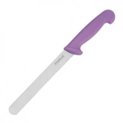 Hygiplas Découpe Couteau à Pain Violet 20cm
