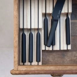 BergHoff Découpe Couteau De Chef Noir En Acier -saladiers et coupelles Soldes couteau de chef noir en acier 3