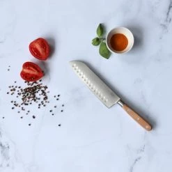 OGO Living Découpe Couteau Santoku Alvéolé 18cm -saladiers et coupelles Soldes couteau santoku alveole 18cm 4