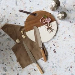 OGO Living Découpe Couteau Santoku Alvéolé 18cm -saladiers et coupelles Soldes couteau santoku alveole 18cm 5