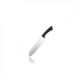 GEFU Découpe Couteau Santoku Alvéolé En Plastique Argent