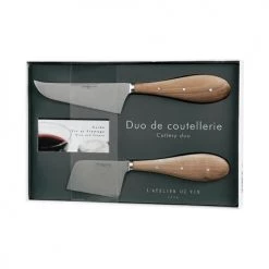L'Atelier Du Vin Découpe Couteaux à Fromage Acier Et Noyer Massif Brun 8 L'Atelier Du Vin Découpe Couteaux à Fromage Acier Et Noyer Massif Brun -saladiers et coupelles Soldes couteaux a fromage acier et noyer massif brun 2