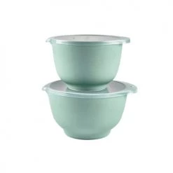 Rosti Plats, Saladiers Et Coupelles Ensemble Saladiers En Plastique Bleu Turquoise - Lot De 2