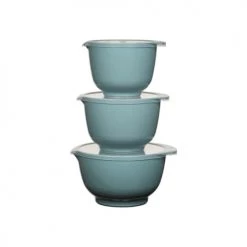Rosti Plats, Saladiers Et Coupelles Ensemble Saladiers En Plastique Bleu Turquoise - Lot De 3