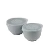 Rosti Plats, Saladiers Et Coupelles Ensemble Saladiers En Plastique Gris - Lot De 2 -saladiers et coupelles Soldes ensemble saladiers en plastique gris lot de 2