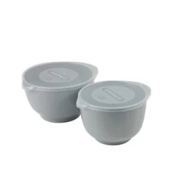 Rosti Plats, Saladiers Et Coupelles Ensemble Saladiers En Plastique Vert Olive - Lot De 2 -saladiers et coupelles Soldes ensemble saladiers en plastique gris lot de 2 2