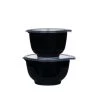 Rosti Plats, Saladiers Et Coupelles Ensemble Saladiers En Plastique Noir - Lot De 2 -saladiers et coupelles Soldes ensemble saladiers en plastique noir lot de 2