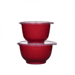Rosti Plats, Saladiers Et Coupelles Ensemble Saladiers En Plastique Rouge - Lot De 2