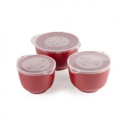 Rosti Plats, Saladiers Et Coupelles Ensemble Saladiers En Plastique Rouge - Lot De 3 -saladiers et coupelles Soldes ensemble saladiers en plastique rouge lot de 3 1