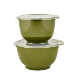 Rosti Plats, Saladiers Et Coupelles Ensemble Saladiers En Plastique Vert Olive - Lot De 2 -saladiers et coupelles Soldes ensemble saladiers en plastique vert olive lot de 2 2
