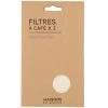 Maisons Du Monde Théières Filtre à Café En Coton Blanc (x2) - Lot De 2 -saladiers et coupelles Soldes filtre a cafe en coton blanc x2 1000 15 22 228597 1