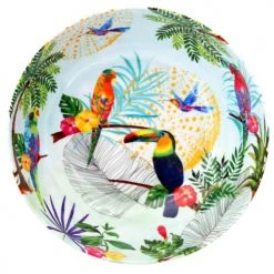 Les Jardins De La Comtesse Plats, Saladiers Et Coupelles Grand Saladier En Mélamine Imprimé Toucans -saladiers et coupelles Soldes grand saladier en melamine imprime toucans 2
